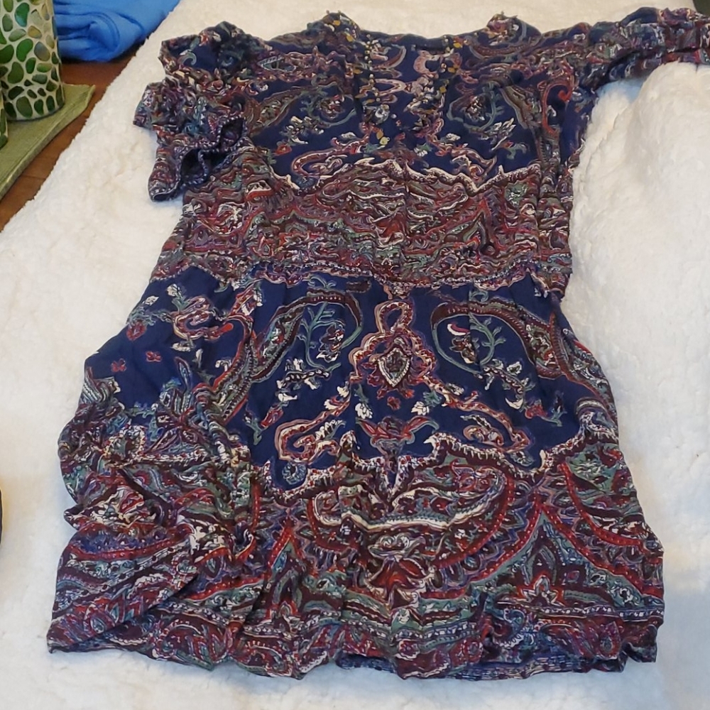 3/4 sleeve boho dress